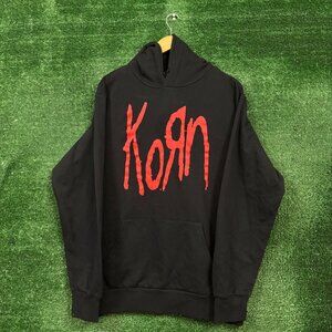 Korn Hoodie Logo Rock Hoodie Size Large